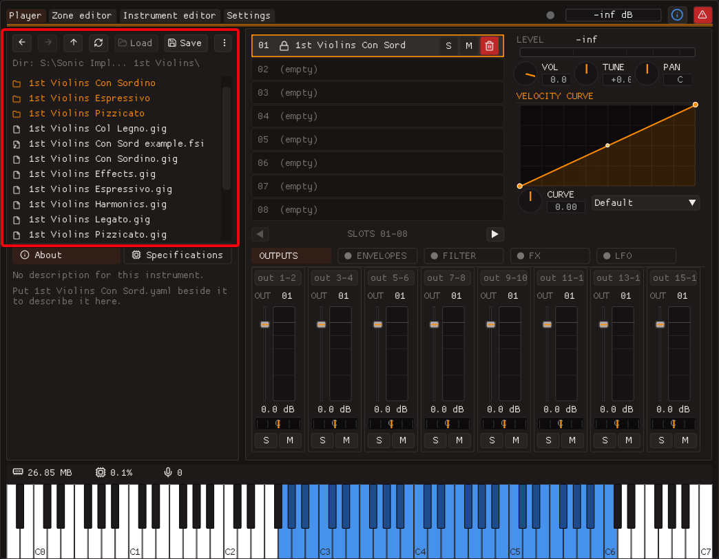 instrument browser